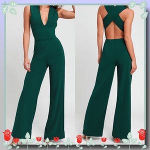 COPY - NWT Thinking Out Loud  Hunter Green Jumpsu…